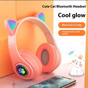 Kawaii Cat Ear RGB Wireless Headphone